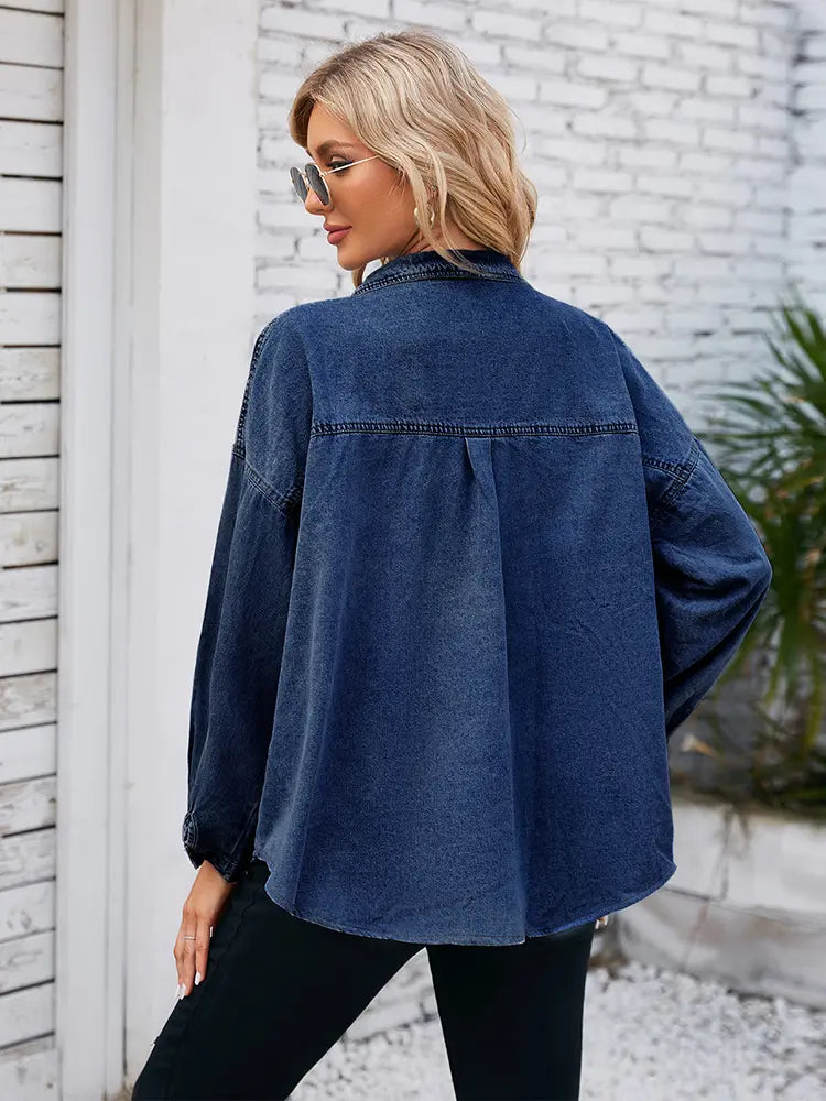 Spring Denim Relaxed Fit Shirt