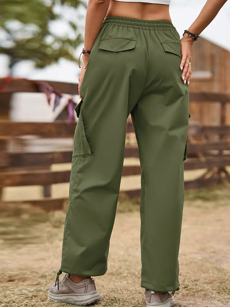 Pantalones cargo jogger con cordón de estilo urbano