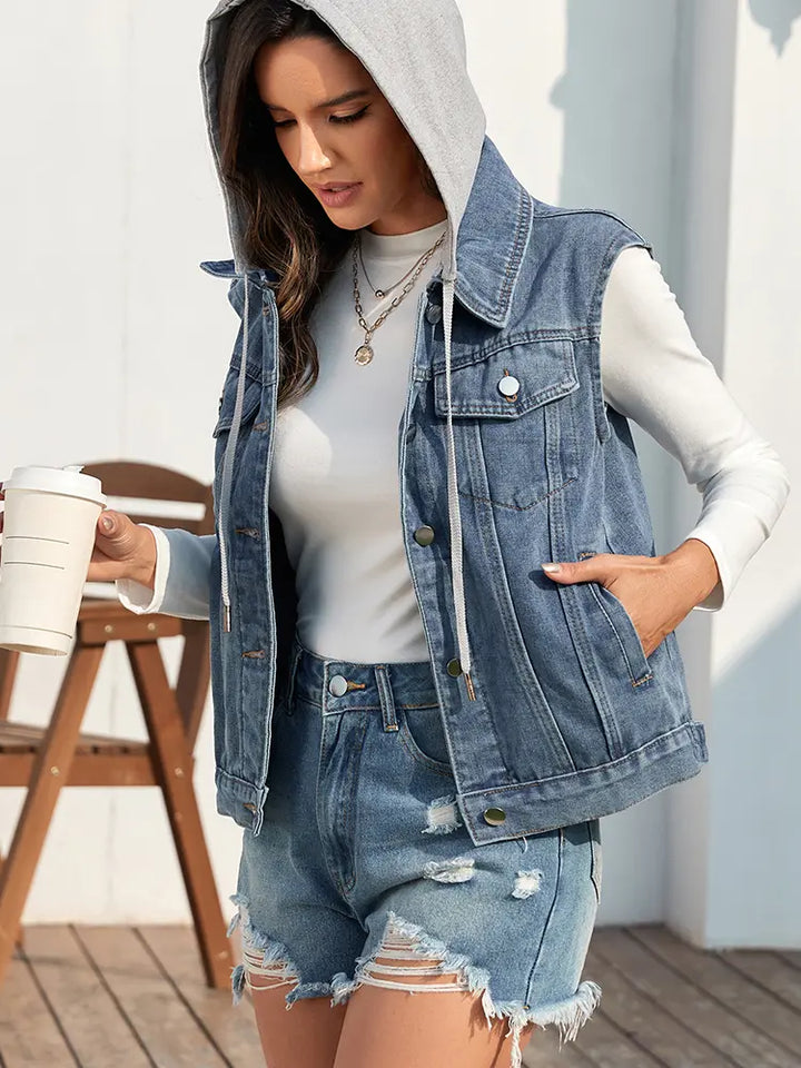 Nalabhan na Classic Denim Vest