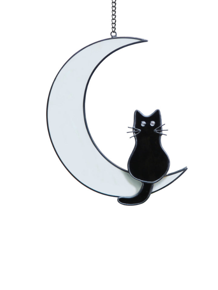 Kitty on the Moon" Hanging Decoration