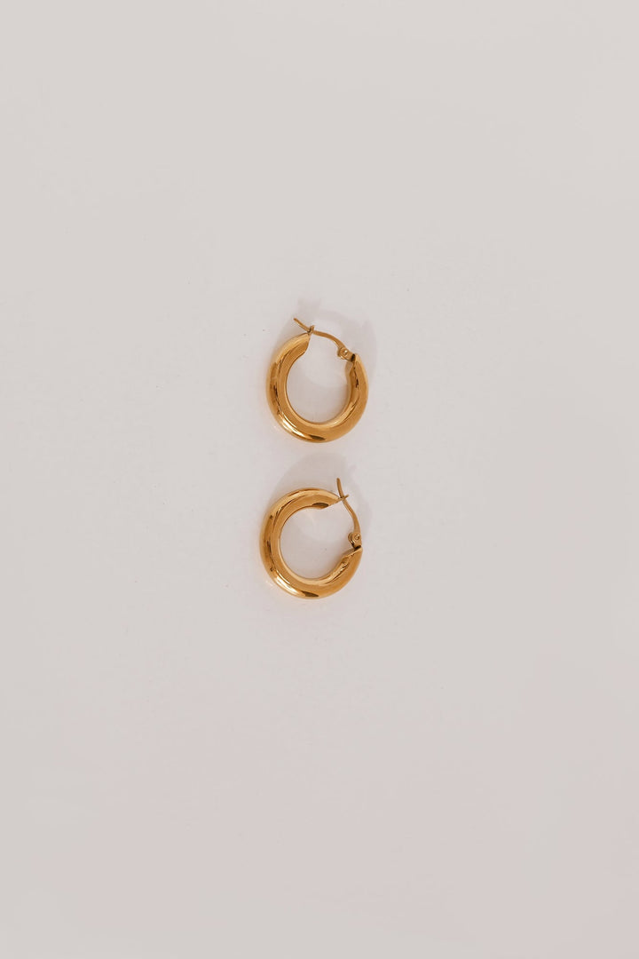 Επιχρυσωμένα 18 καράτια Power To Her Hoop Earrings Gold