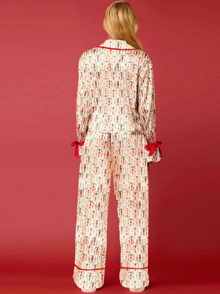 Julkarraktärer Tryck Pyjamas Set