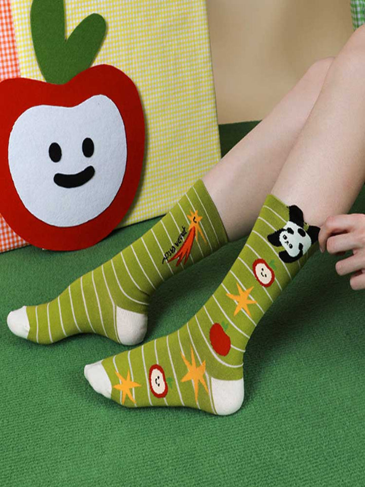 Cartoon Panda Pattern Socks