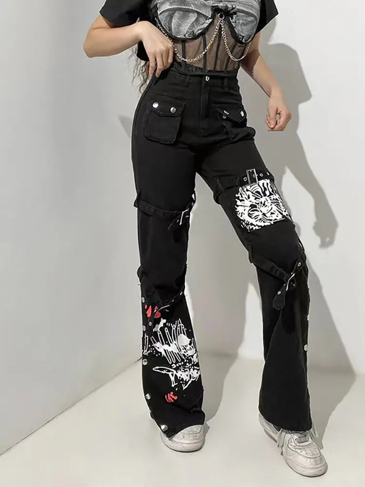 Street Style Printed Jeans