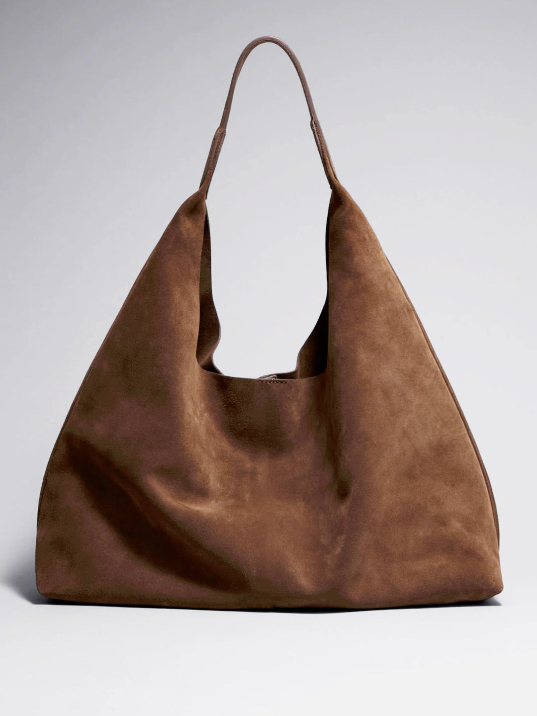 Sac fourre-tout en daim de luxe mat