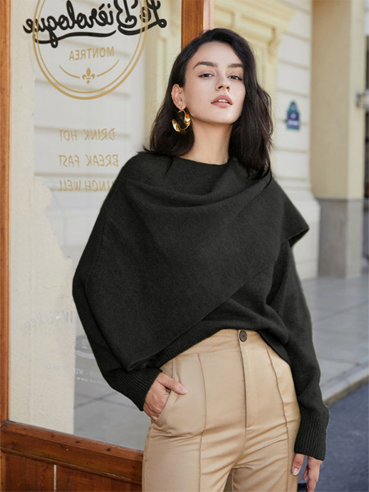 Herbst-Winter Vielseitiger Pullover aus Kerngarn