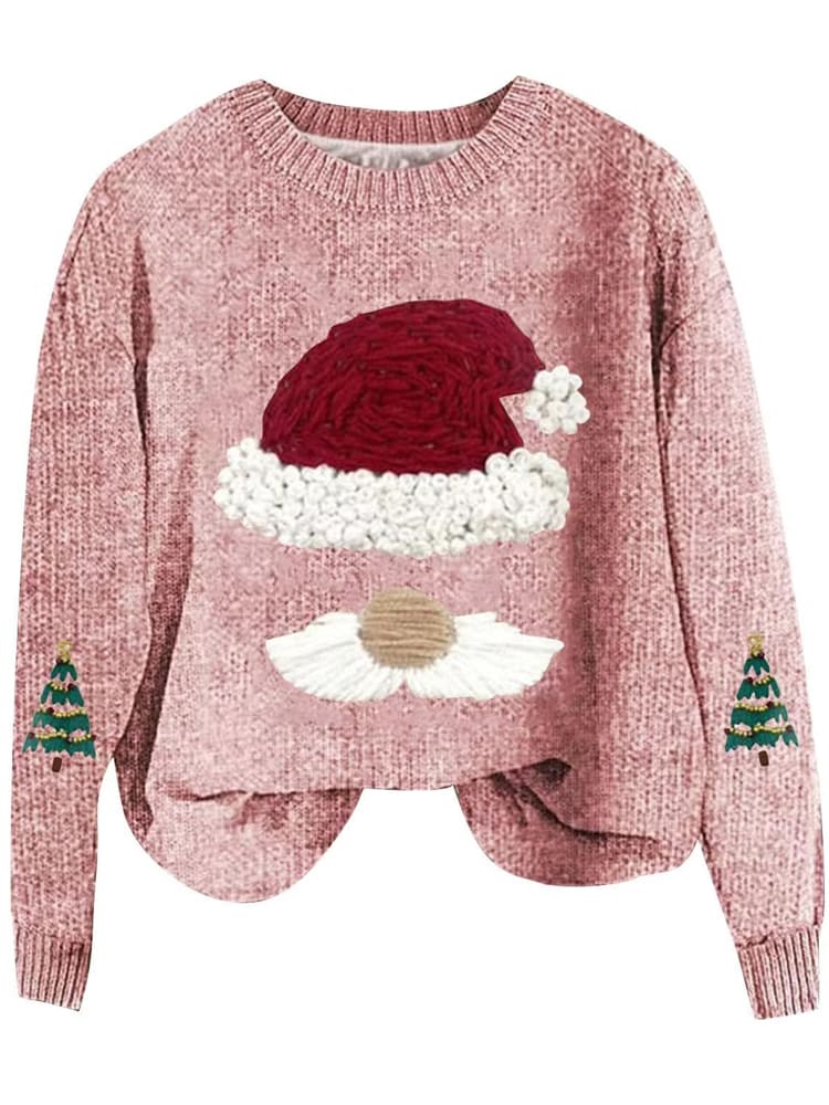 Pull de Noël en tricot ample