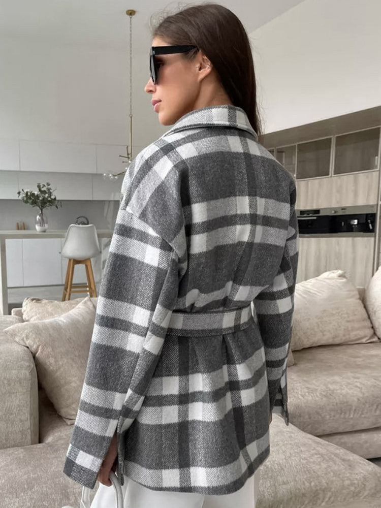 Chemise décontractée à carreaux