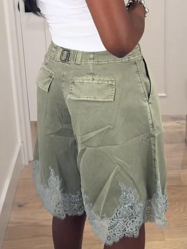 Sage Lace Wanderer-shorts
