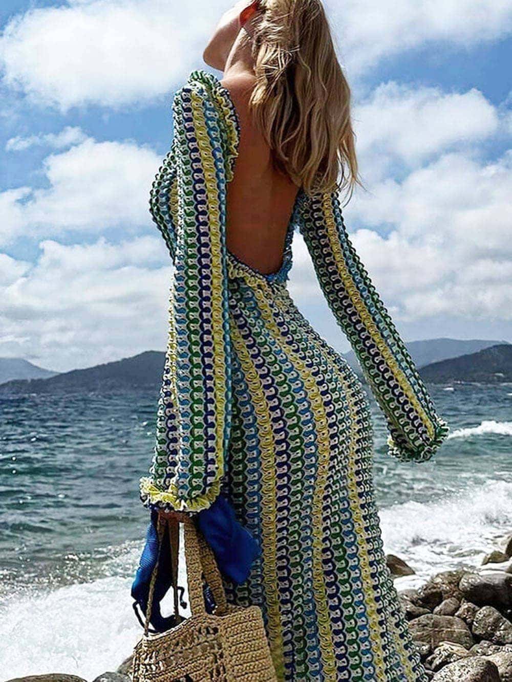 Maxi Dress Holiday Beach- צהוב