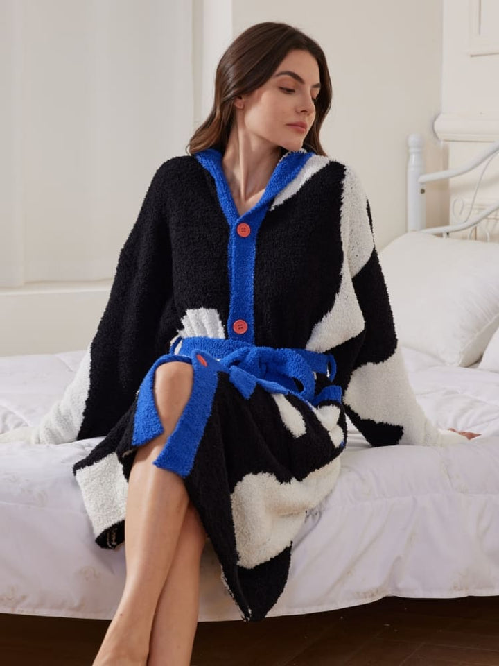 Plush Hooded Robe