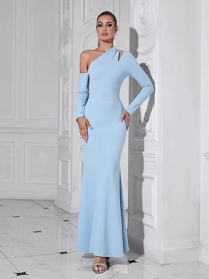 Off-Shoulder Bodycon Evening Gown