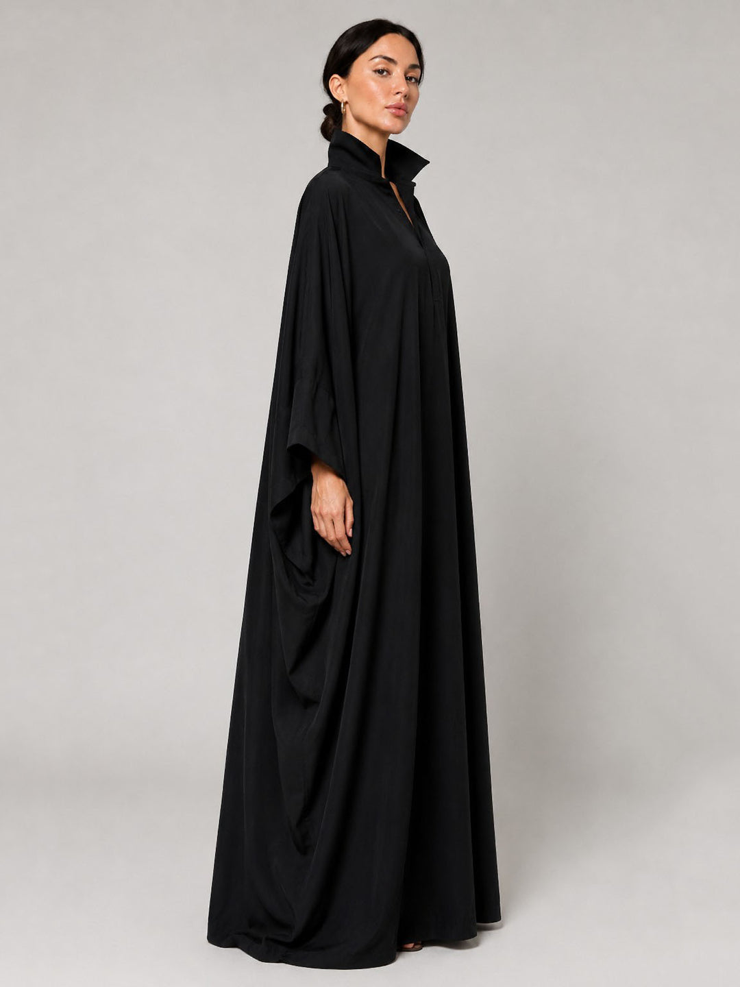 Oversized Draped Kaftan Maxi Dress