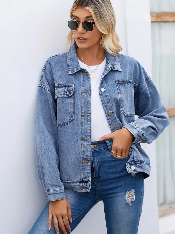 Women’s Vintage Washed Denim Jacket