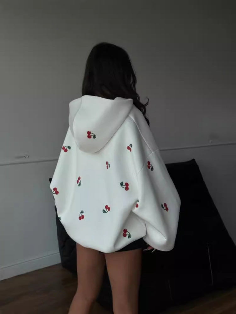Sweatshirt com fecho éclair na moda