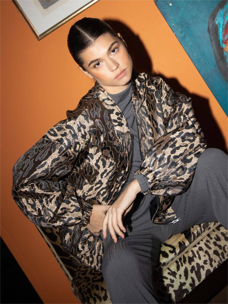 LEOPARD FENNA BOMBER