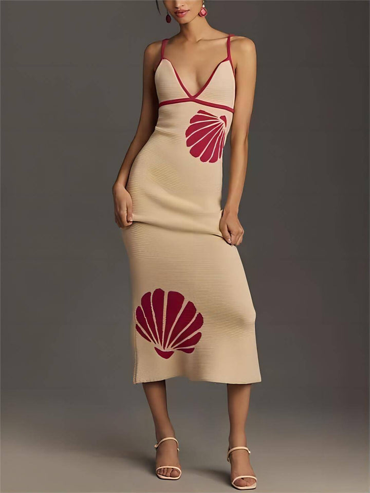 שמלת Midi סקסית ללא גב ללא גב