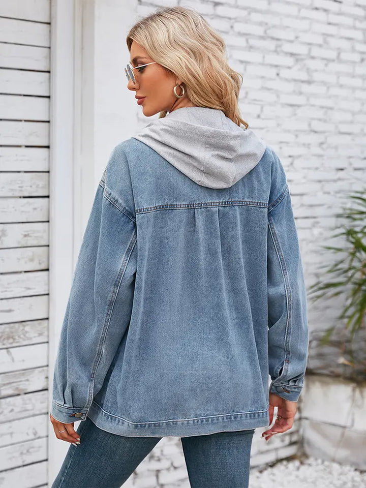 Kapuzenshirt Vintage Denim Jacke