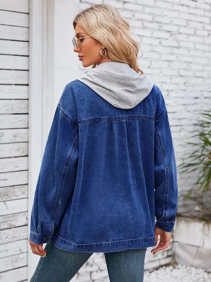 Kapuzenshirt Vintage Denim Jacke