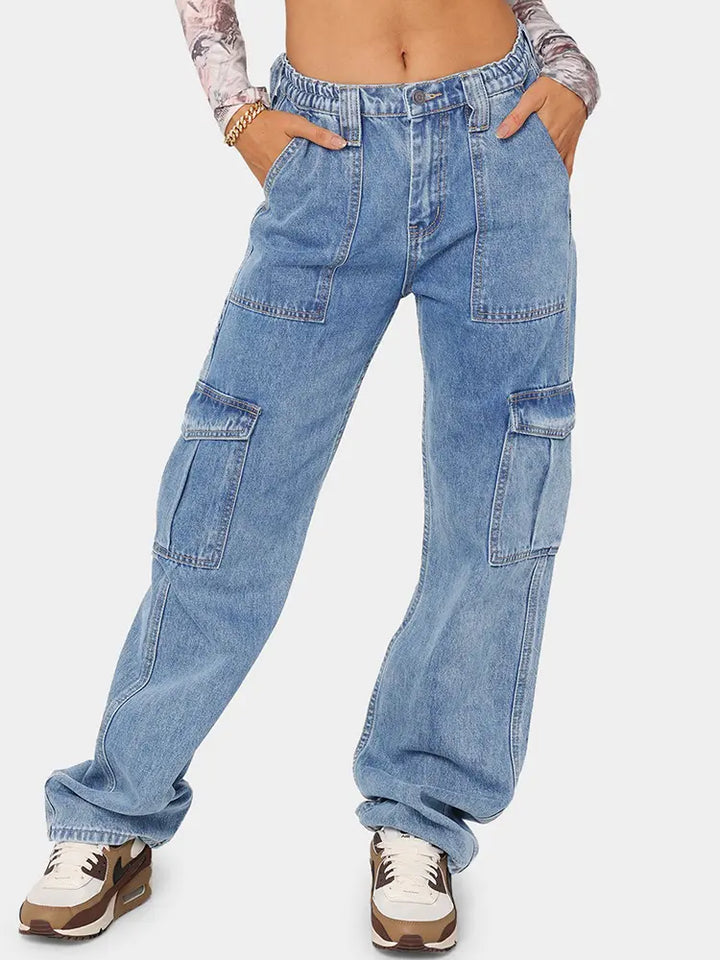 Veelzijdige Elastische Denim Werkbroek