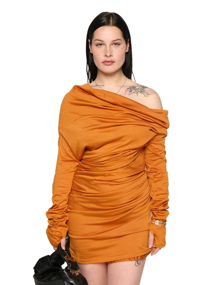 Multi-Way Neckline Upside T-Shirt Dress