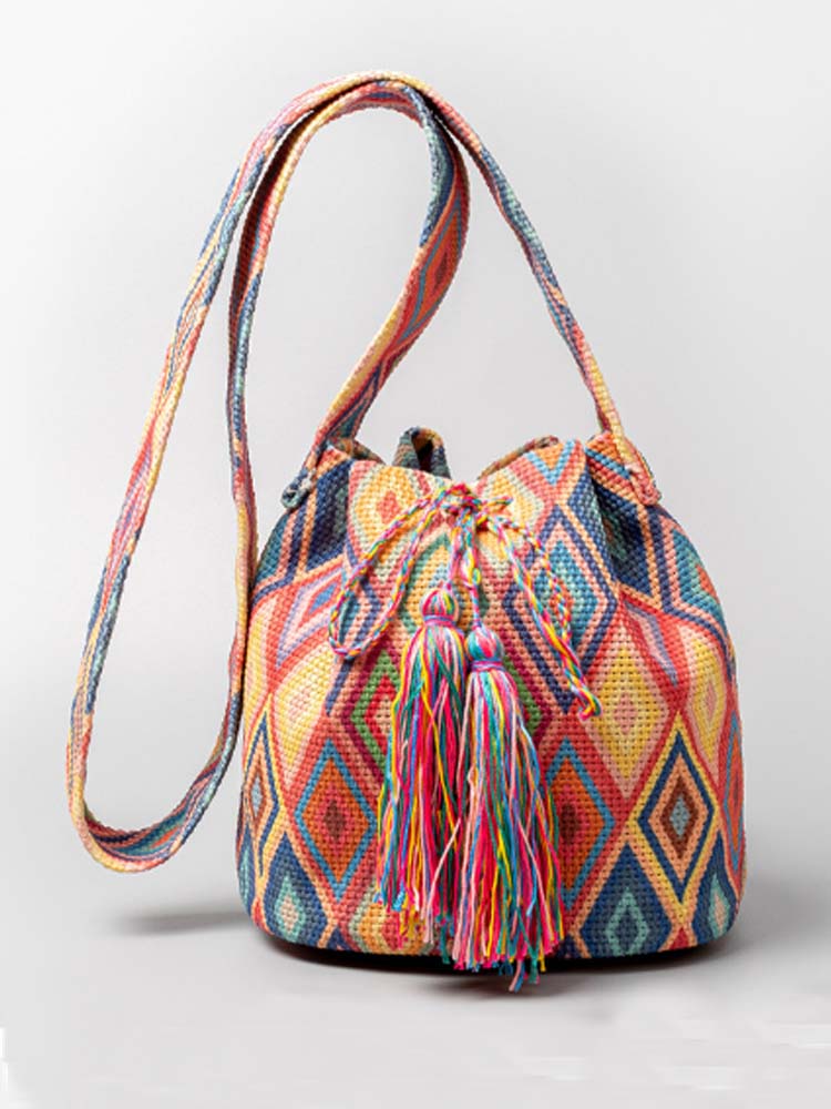 Sac à bandoulière en toile imprimée
