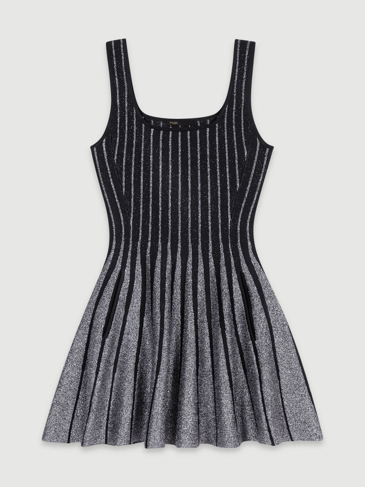 Ermeløs lin drop-waist midi-kjole