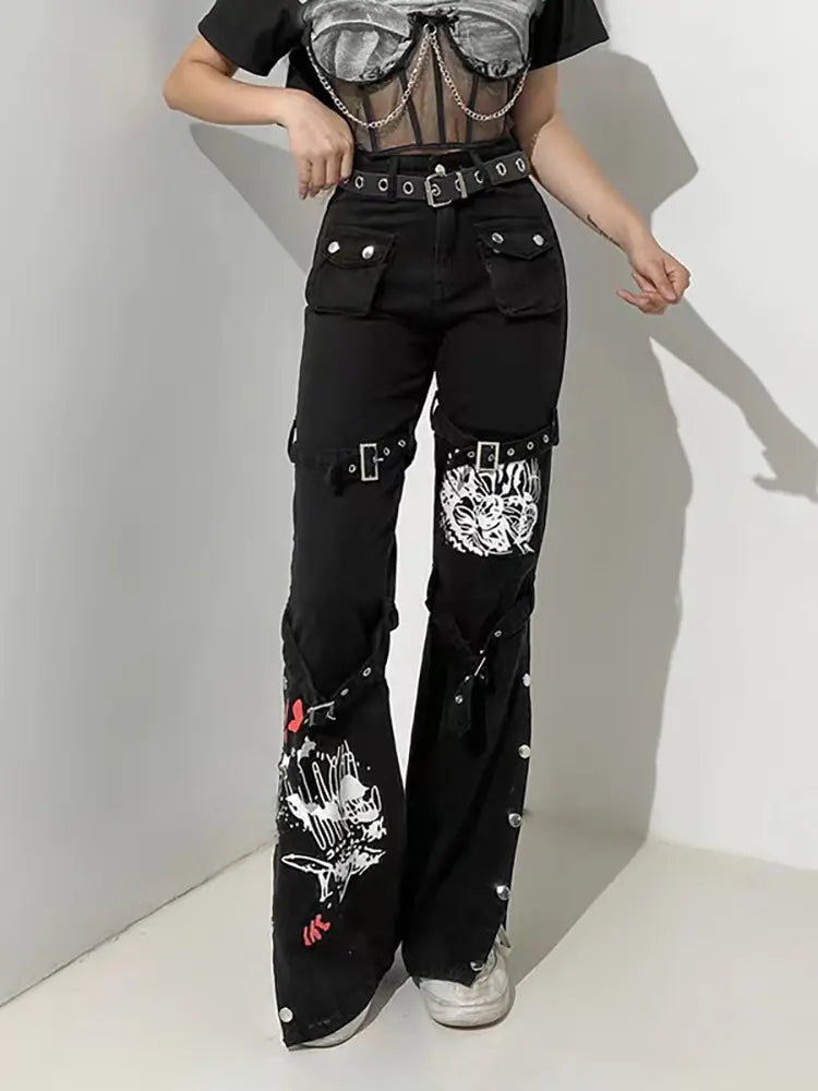 Street Style Printed Jeans