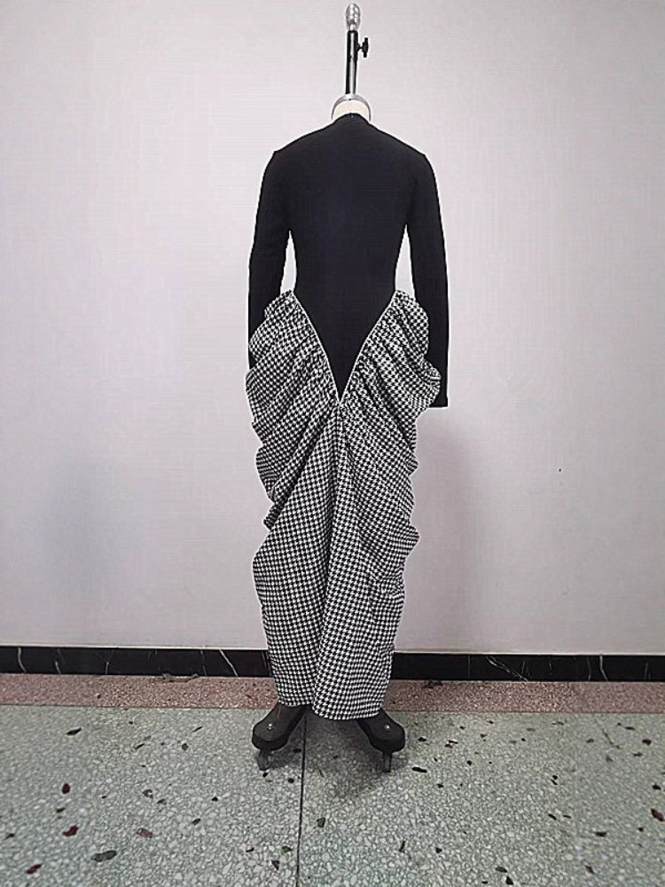 Maxi Dress na May Checkered Twist