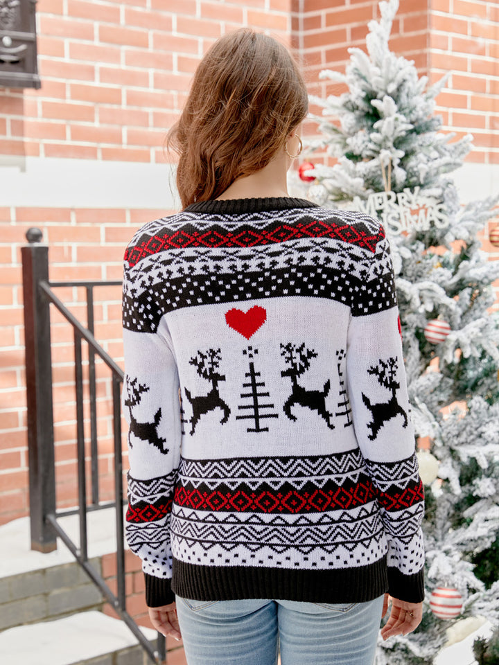 Christmas Bear & Antler strikket sweater