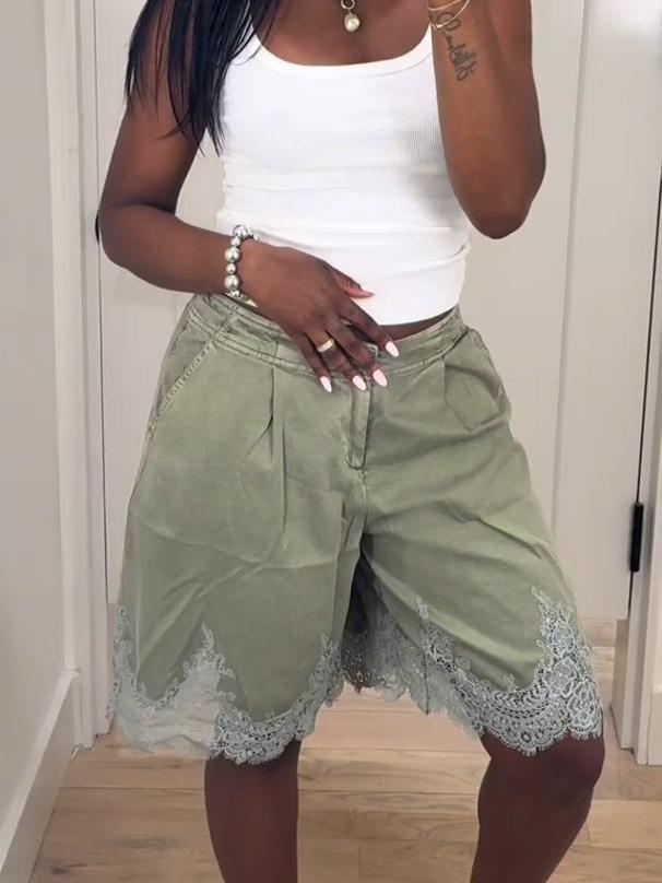 Sage Lace Wanderer-shorts