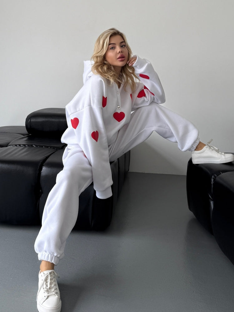 Heart Design Hoodi