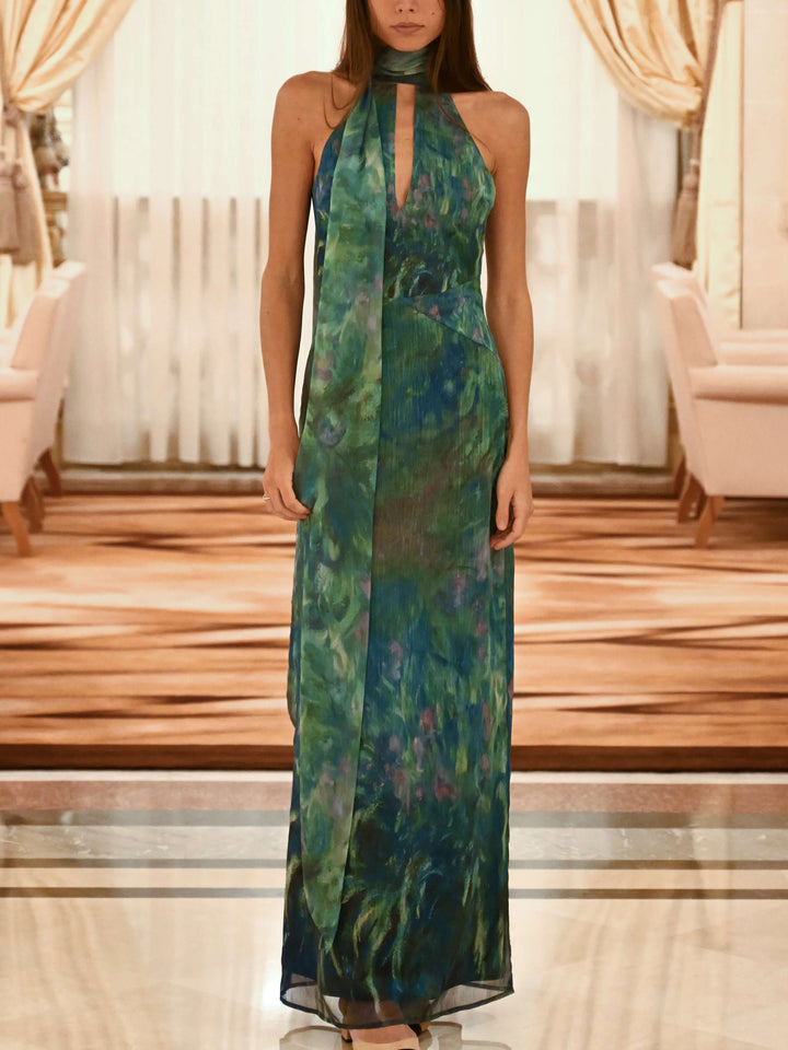 Monet maxi Dress - Irises