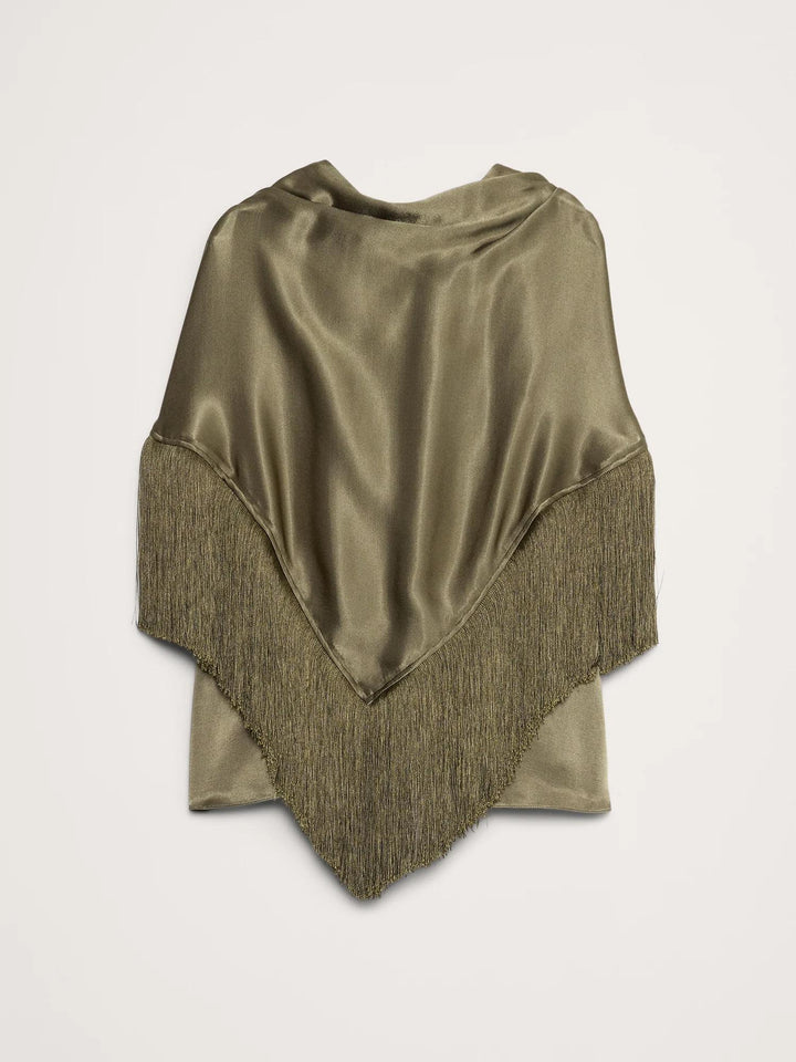 Lustre Drape Fringe Top