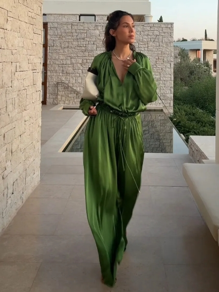Sienna – Satin Pants Set