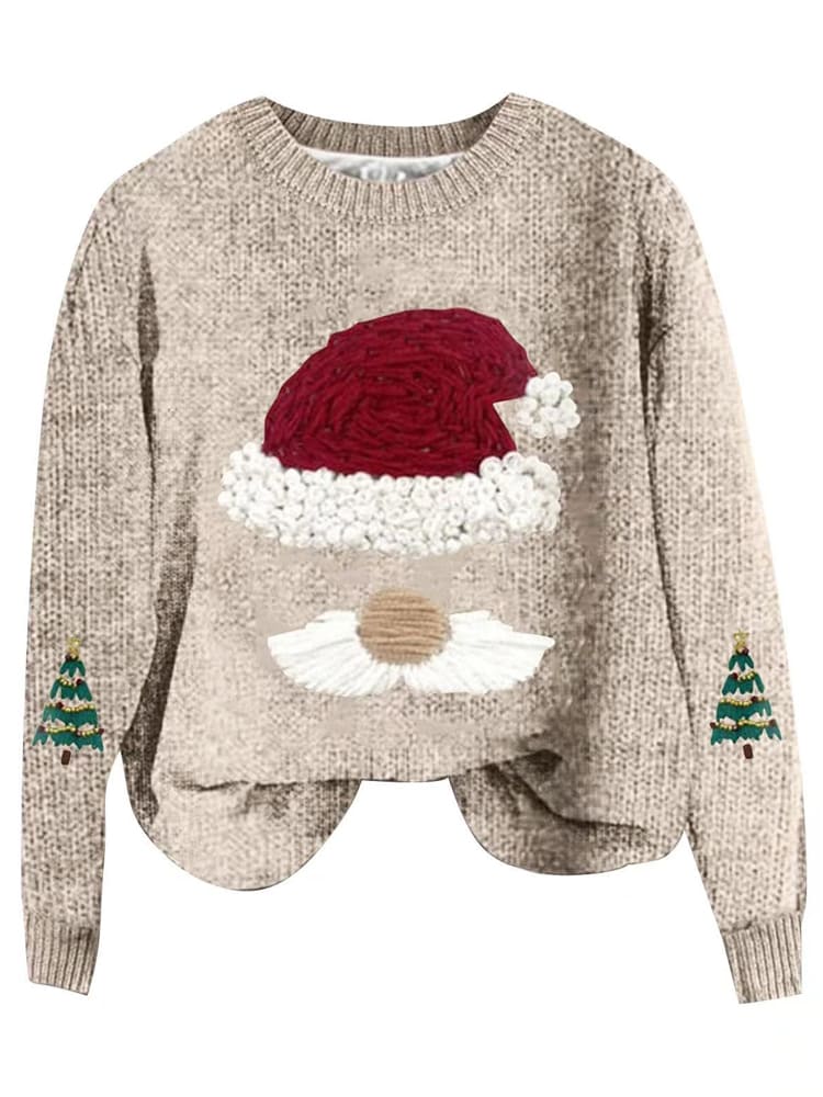 Pull de Noël en tricot ample