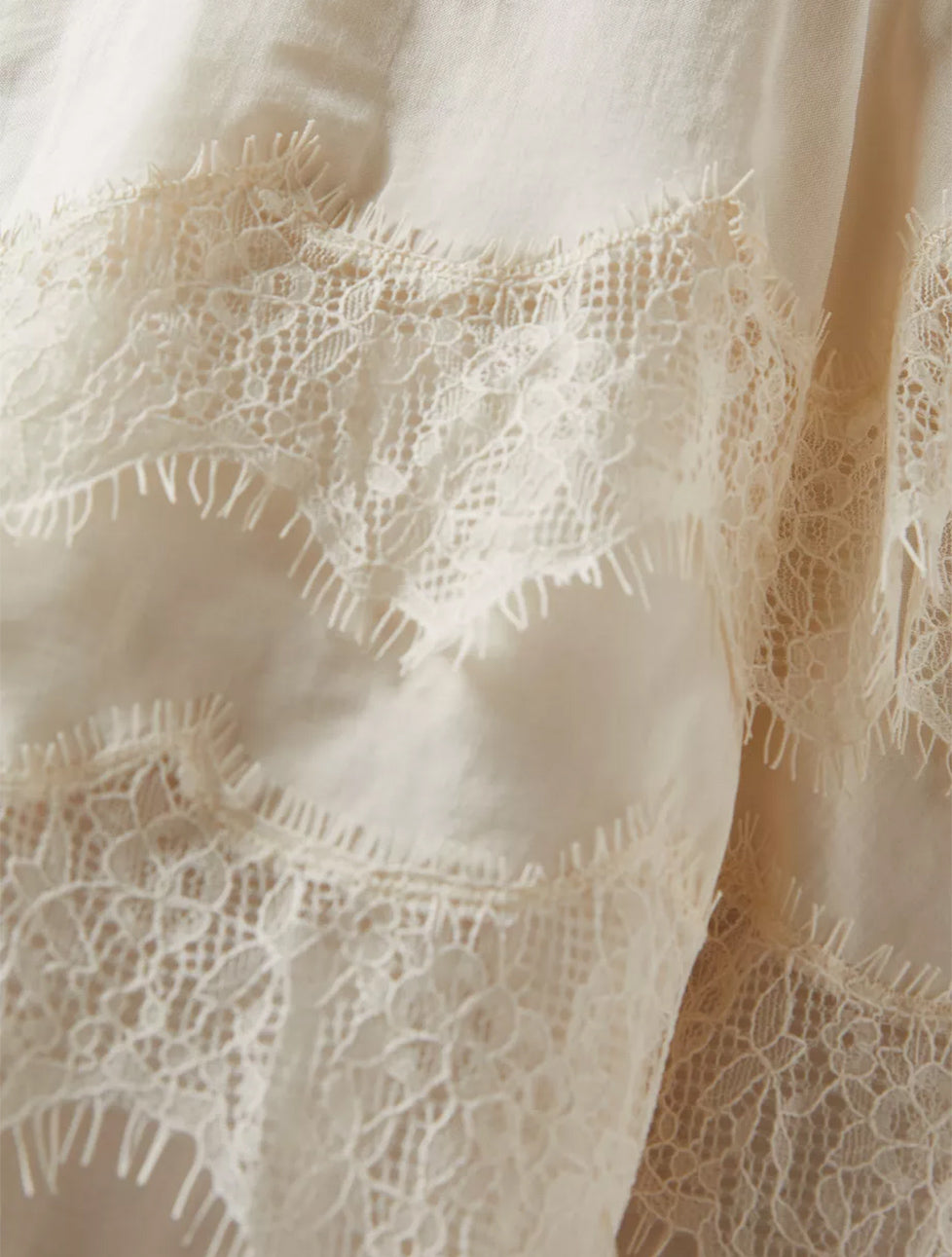 Lace Whispers Ivory Cami Mini Dress