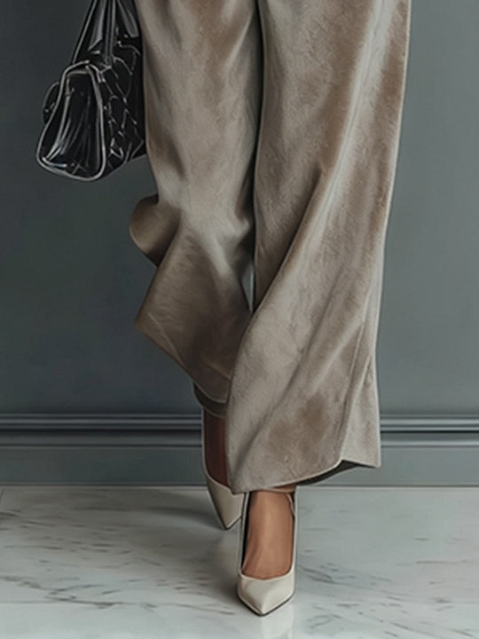Turtleneck Casual Warm Velvet Pants Set
