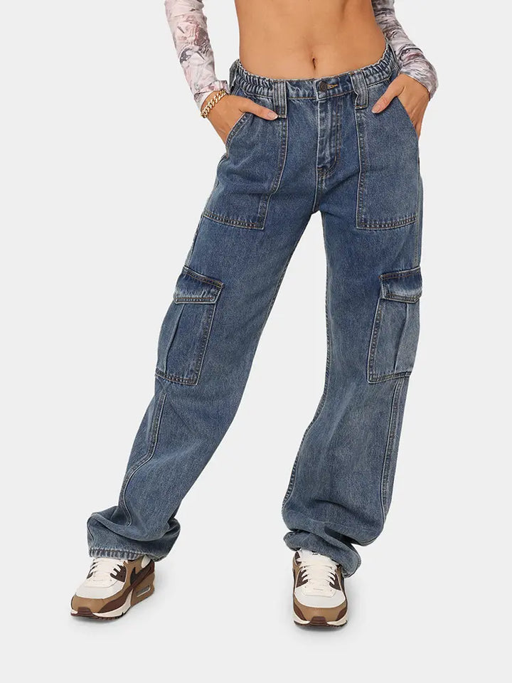 Veelzijdige Elastische Denim Werkbroek