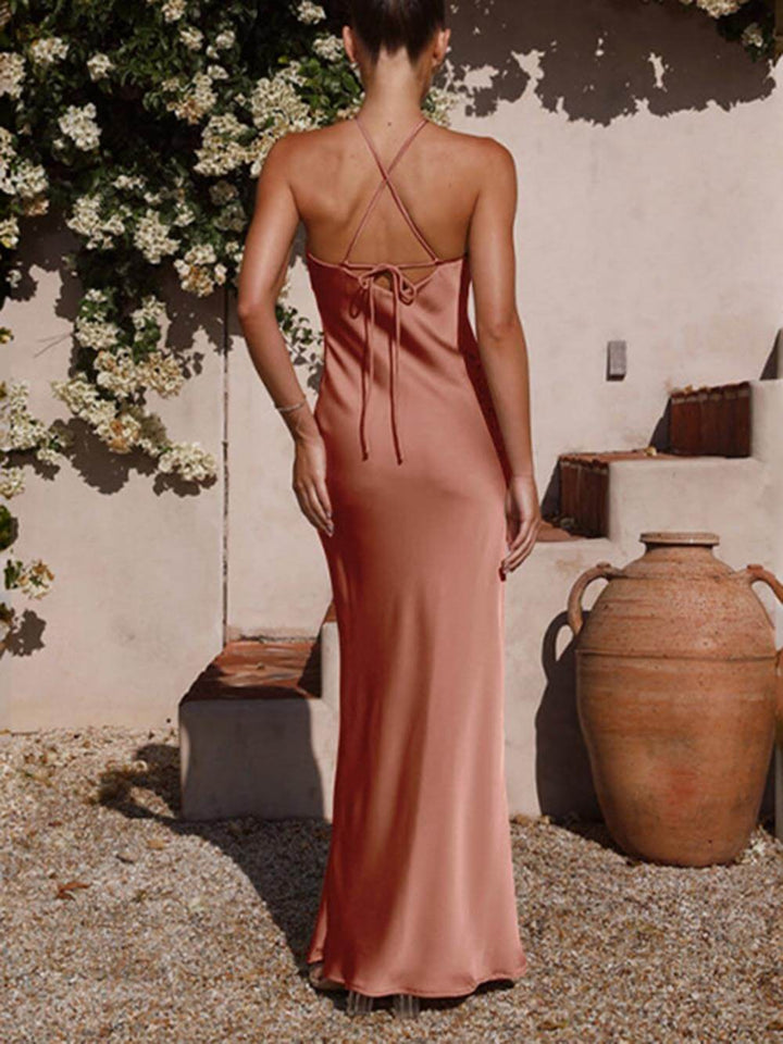 Natatanging Neckless Backless Maxi Dresses