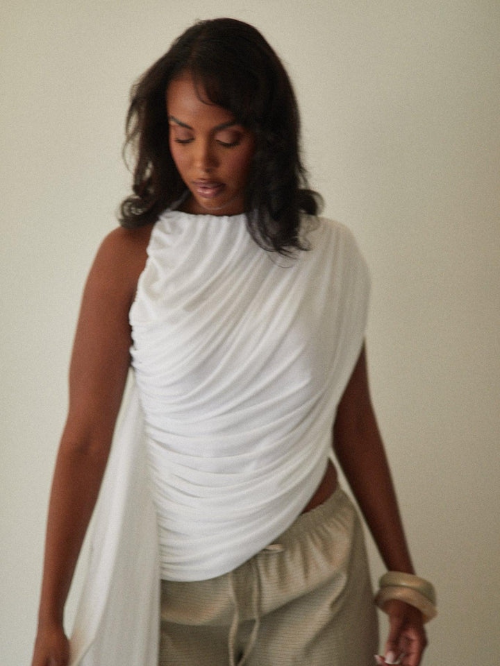 Asymmetric Draped Top