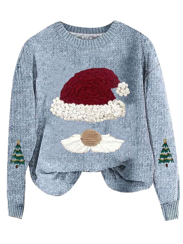 Pull de Noël en tricot ample