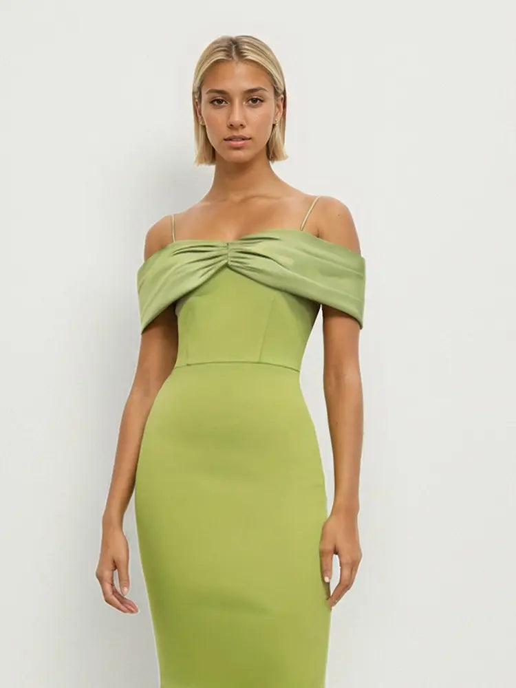 Chic na Strappy Tiered Evening Dress