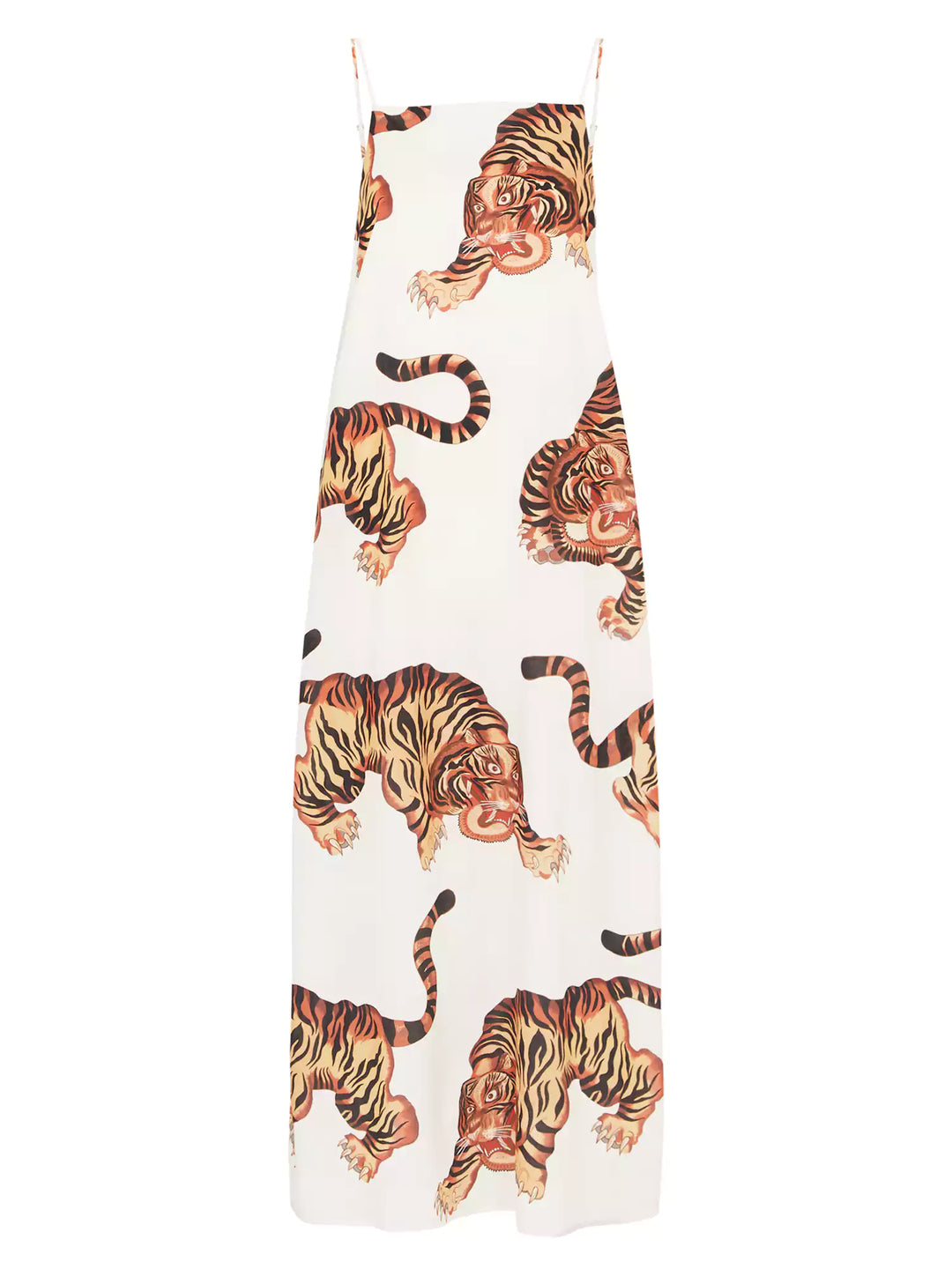 Kleid aus 100 % Baumwolle mit Schulterriemen - Tiger