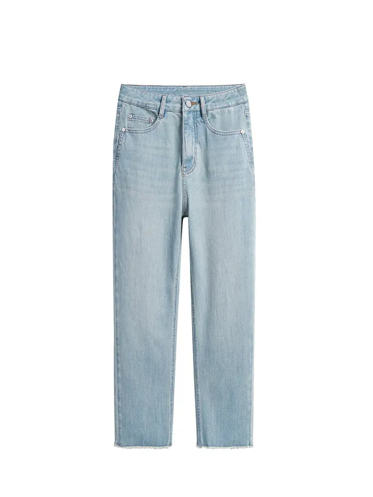 Jasnoniebieskie Slim Straight Jeans