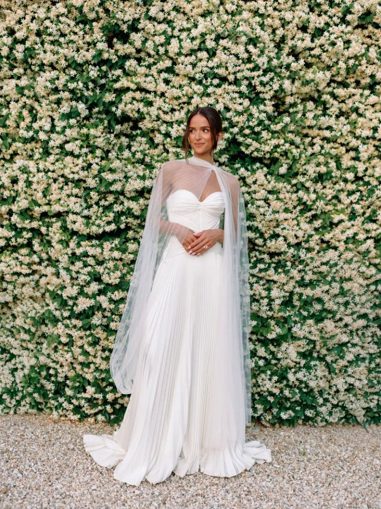 Strapless Satin Ruched Bridal Gown