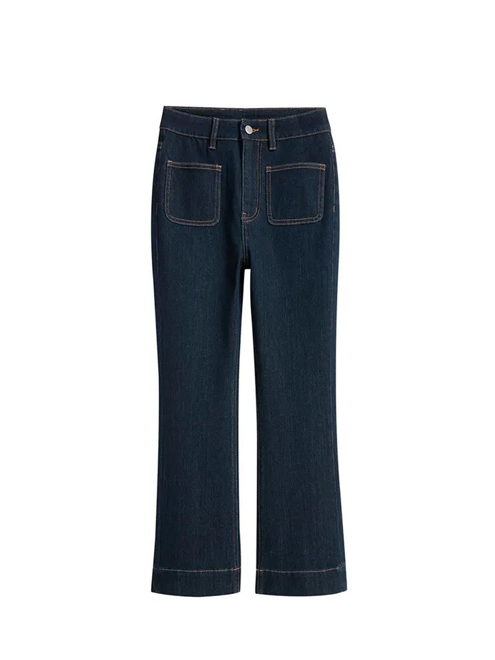 Petite Flare jeans med høy midje