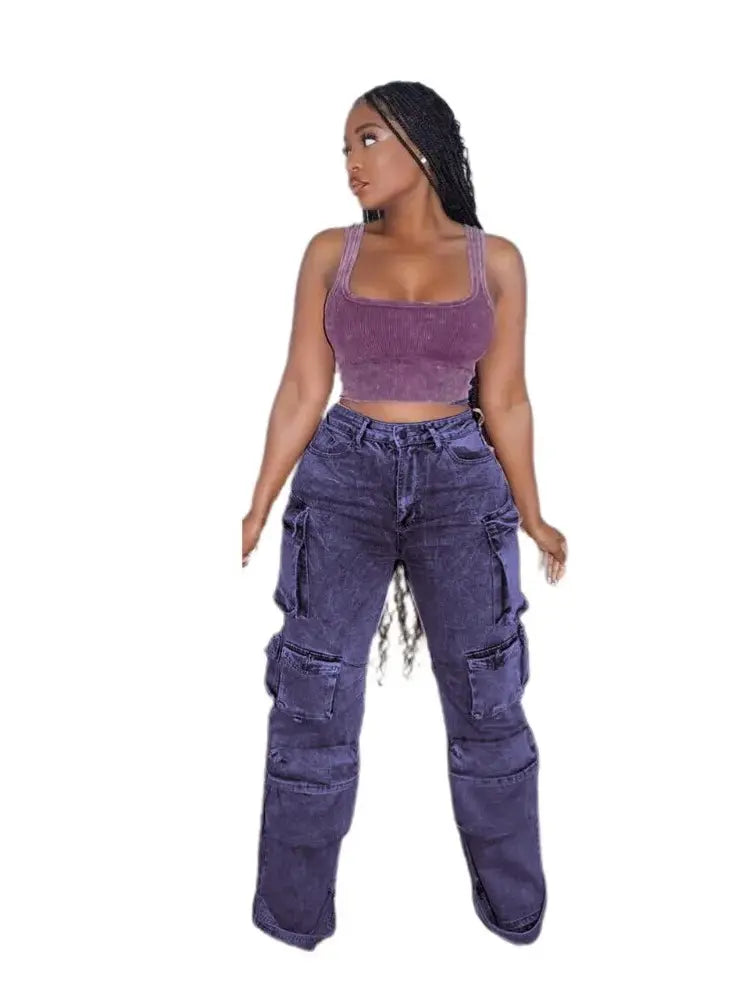 Jean cargo de style urbain