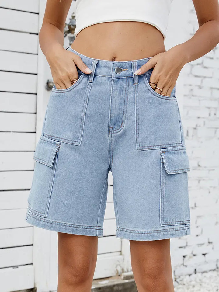 Sommer Gate Stil Denim Shorts