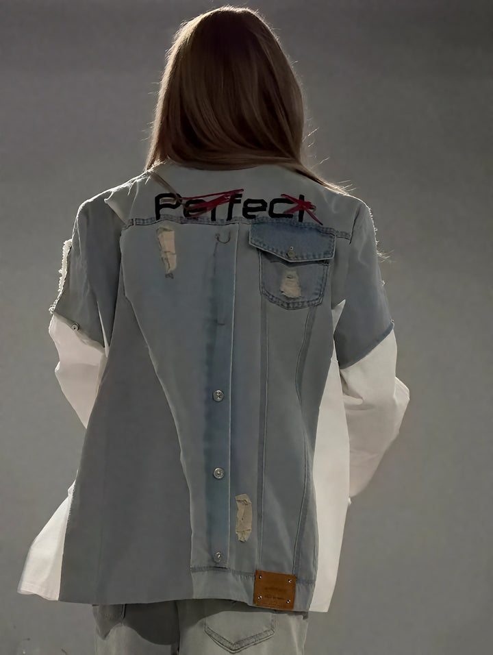 Reversible Denim Blazer Jacket